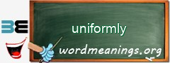 WordMeaning blackboard for uniformly